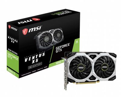 MSI GeForce GTX 1660 Ti VENTUS XS 6G OC, Dual fan, 6GB W MAGAZYNIE!!!