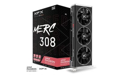 XFX Speedster MERC 308 AMD Radeon RX 6600 XT Black Gaming 8GB