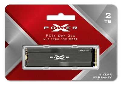 Silicon Power XPOWER XD80 2TB PCIe Gen3x4 NVMe (3400/3000 MB/s) 2280