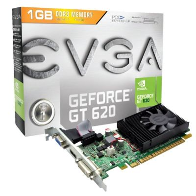 EVGA GeForce GT 620 1024MB DDR3/64bit DVI/HDMI PCI-E (700/1400)  01G-P3-2625-KR 