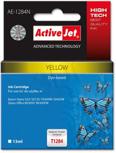 ActiveJet AE-1284N (AE-1284) tusz Yellow pasuje do drukarki Epson (zamiennik T1284)