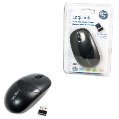 LOGILINK - Bezprzewodowa mysz optyczna 2.4GHz czarna