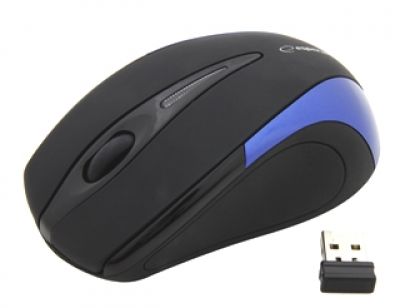 ESPERANZA Bezprzewodowa Mysz Optyczna EM101B USB|NANO Odbiornik 2,4 GHz|Niebiesk