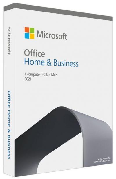MS Office Home and Business 2021 Polish P8 EuroZone 1 License Medialess T5D-03539 BOX - NA MAGAZYNIE