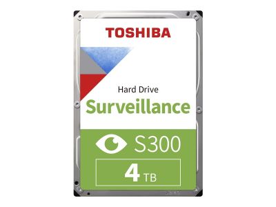 TOSHIBA S300 Surveillance HDD 4TB 3.5inch SATA 5400rpm 256MB 24/7 3yr BULK 
