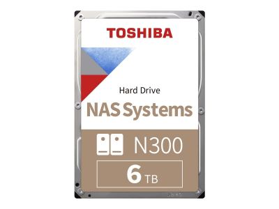 TOSHIBA N300 NAS Hard Drive 6TB SATA 3.5inch 7200rpm 256MB Retail