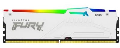 Pamięć DDR5 Fury Beast RGB 128GB(4*32GB)/5600 CL40 biała