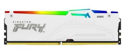Pamięć DDR5 Fury Beast RGB 128GB(4*32GB)/5200 CL40 biała