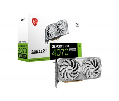 NVIDIA GeForce RTX 4070 SUPER 12G VENTUS 2X WHITE OC DLSS 3 