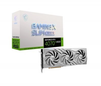 MSI NVIDIA GeForce RTX 4070Ti SUPER 16G GAMING X SLIM WHITE DLSS 3 