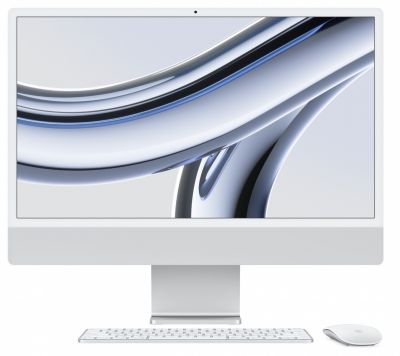 Apple iMac 24 cale: M3 8/8, 8GB, 256GB SSD - Srebrny
