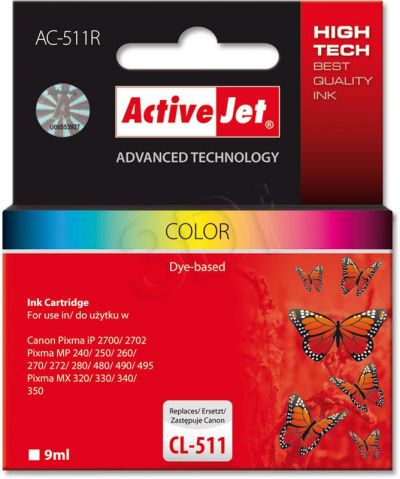 ActiveJet AC-511R tusz kolorowy do drukarki Canon (zamiennik Canon CL-511)