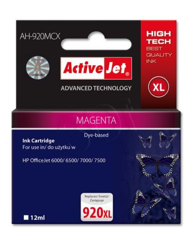 ActiveJet AH-920MCX tusz magenta do drukarki HP (zamiennik HP 920XL CD973AE)