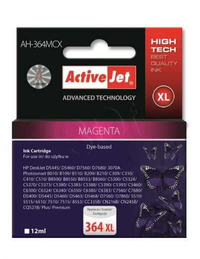 ActiveJet AH-364MCX  (AH-C24) tusz magenta do drukarki HP (zamiennik HP 364XL CB324EE)