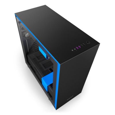 Obudowa komputerowa NZXT H700 matowa czarna/niebieska