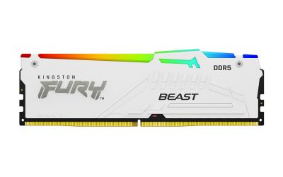 Kingston DDR5 Fury Beast RGB 64GB(2*32GB)/6000 CL36 biała