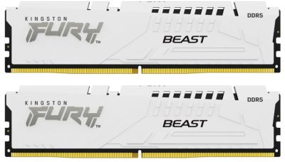 Kingston DDR5 Fury Beast 32GB(2*16GB)/6000 CL40 biała