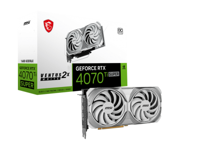 GeForce RTX 4070Ti SUPER 16G VENTUS 2X WHITE OC DLSS 3 