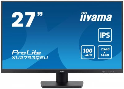 Iiyama 27 cali ProLite XU2793QSU-B6 IPS,QHD,100Hz,HDMI,DP,2x2W,2xUSB(3.2), FreeSync