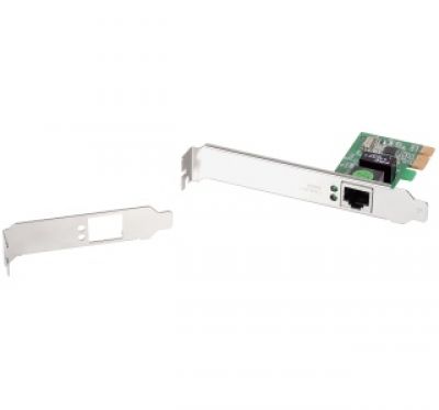 Edimax Gigabit LAN Card, RJ45, PCI Express, additional low profile bracket incl.