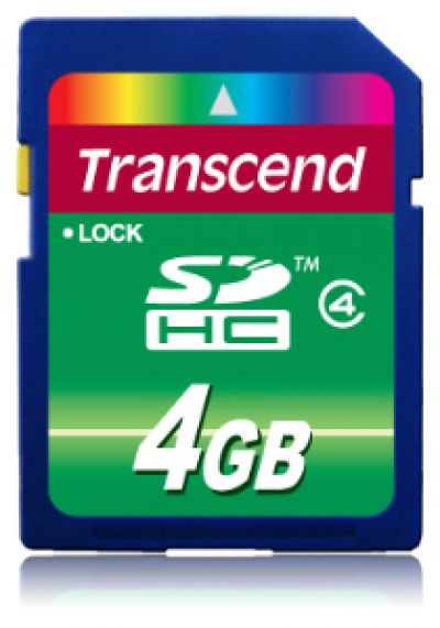 Transcend karta pamięci SDHC 4GB Class 4