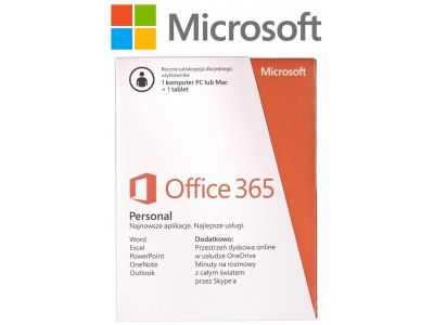 Microsoft Office 365 Personal PL - licencja na rok NA MAGAZYNIE