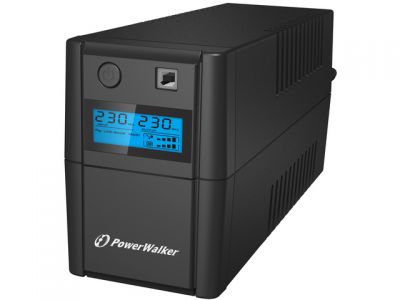 UPS POWERWALKER LINE-INTERACTIVE 650VA 2X 230V PL OUT, RJ11 IN/OUT, USB, LCD,