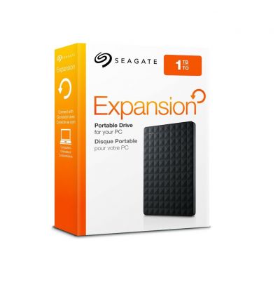 Dysk zewnętrzny Seagate Expansion, 2.5'', 1TB, USB 3.0, czarny