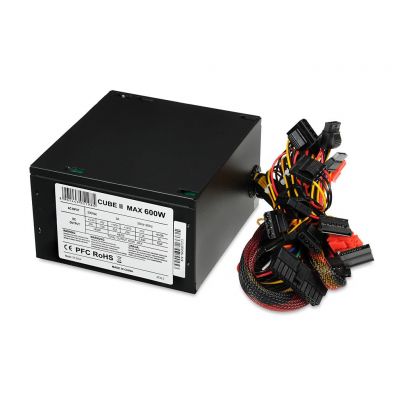 I-BOX CUBE II ATX 600W APFC 12 CM FAN BLACK EDITION