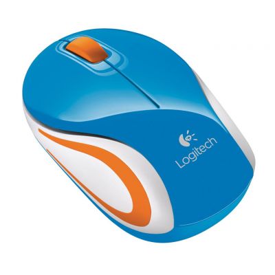 Logitech Wireless Mini Mouse M187 - BLUE - 2.4GHZ - EMEA