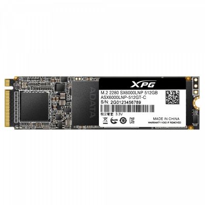 Adata SSD XPG SX6000 Lite 512G PCIe 3x4 1800/1200 MB/s M.2