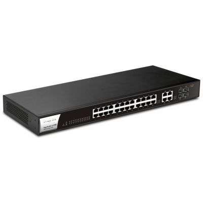Vigor Switch G1280, 28 LAN port, 4xSFP, VLAN Tag, ACL, IPv6