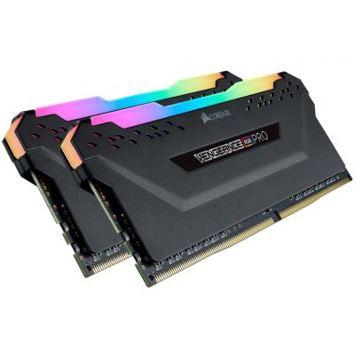 Corsair VENGEANCE RGB PRO, 16GB (2 x 8GB), DDR4, DRAM, 3200MHz, C16, Black