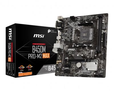Płyta MSI B450M PRO-M2 MAX /AMD B450/DDR4/SATA3/M.2/USB3.1/PCIe3.0/AM4/ATX