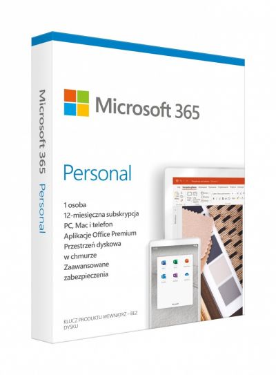 Microsoft 365 Personal PL P6 1Y 1U Win/Mac QQ2-01000 Stary P/N: QQ2-00735 