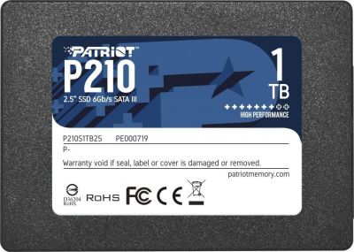 Patriot P210 1TB 2.5 SATA3 (520/430 MB/s) 7mm