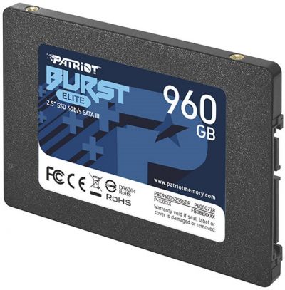 Patriot  960GB Burst Elite 450/320MB/s SATA III 2.5