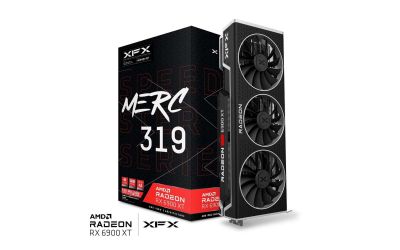 XFX SPEEDSTER MERC 319 RADEON RX 6900XT BLACK Gaming Graphics Card with 16GB GDDR6 AMD RDNA 2 1xHDMI 2xDP
