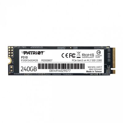 Patriot P310 240GB M.2 2280 1700/1000 PCIe NVMe Gen3 x 4