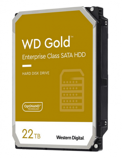 WD Gold Enterprise Class 22TB SATA 6Gb/s HDD 3.5inch internal 7200Rpm 512MB Cache 24x7 Bulk