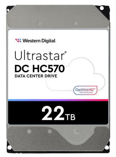 WD Ultrastar DC HC570 3.5inch 26.1MM 22TB 512MB 7200RPM SATA ULTRA 512E SE NP3 