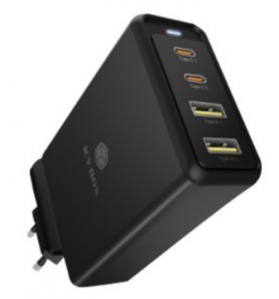 ICYBOX IB-PS104-PD Wall charger with 4 interfaces and Power Delivery