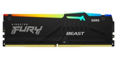 Pamięć DDR5 Fury Beast Black RGB 16GB(1*16GB)/5200 CL36 EXPO