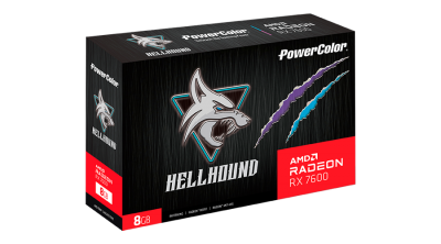 POWERCOLOR Hellhound AMD Radeon RX 7600 8GB GDDR6 