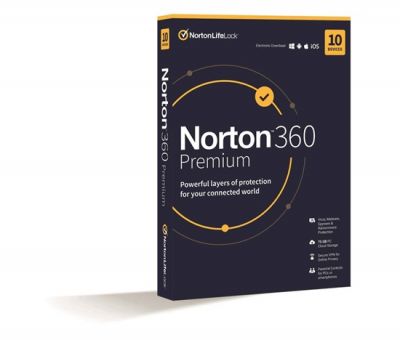 NORTON 360 PREMIUM 75GB +VPN 1 użytkownik na 10 urządzeń przez 2 lata ESD