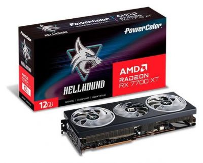 POWERCOLOR Hellhound AMD Radeon RX 7700 XT 12GB GDDR6 
