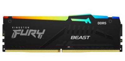 Pamięć DDR5 Fury Beast RGB 64GB(4*16GB)/6000 CL40 czarna