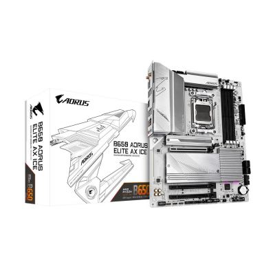 GIGABYTE B650 A ELITE AX ICE AMD B650, 4xDDR5, 1xDP, 1xHDMI, WiFi