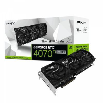 PNY Karta graficzna GeForce RTX 4070 Ti SUPER 16GB VERTO OC DLSS 3 