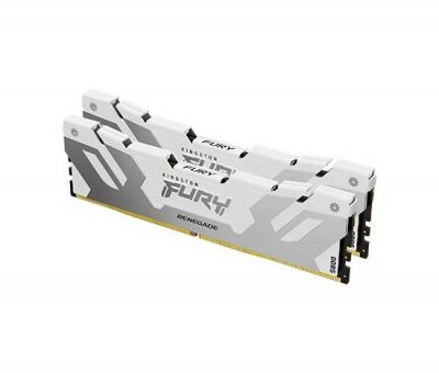 KINGSTON DIMM DDR5 32GB(Kit of 2) 8000MT/s CL38 FURY Renegade White XMP 